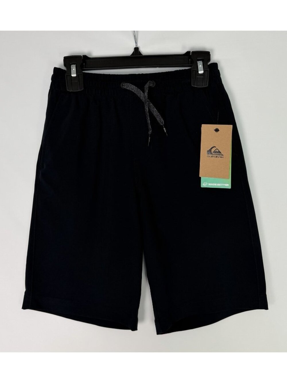 Quiksilver Elastic Pull On Amphibian Shorts Boys Size 7 Black NWT
